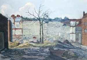 A Fragment of the Old London Wall, 1796 by William Capon