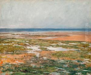 Beachscene From Luc-sur-mer by Carl Fredrik Hill