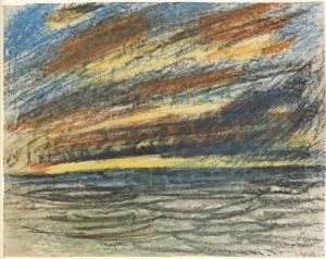 Landskap I Aftonrodnad by Carl Fredrik Hill