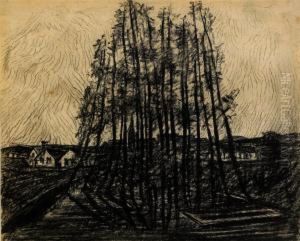 Landscape With Trees by Carl Fredrik Hill