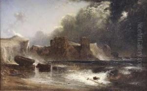 Turnberry Castle By Moonlight by David Octavius Hill