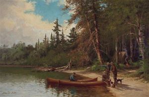 Camping On The Lake Shore