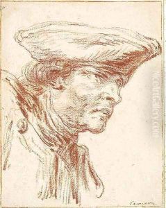 The Head of a Soldier looking to the right The Head of a Soldier looking to the right