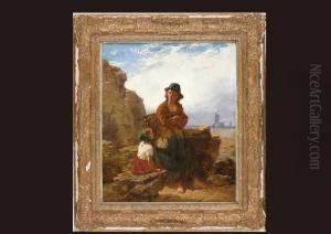 Mother And Child by James John Hill