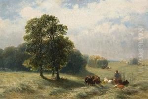 Hay Making by James John Hill