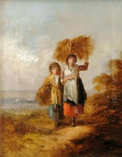 Home From The Harvest Field by James John Hill