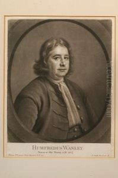 Portrait Of Humfredus Wanley, Within An Oval - view 1