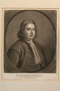 Portrait Of Humfredus Wanley, Within An Oval