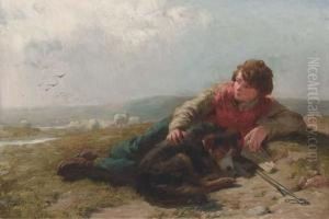 The Young Shepherd Boy by James John Hill