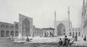 Great Friday Mosque (Masjid-i Djum-ah) in Isfahan, from Voyage Pittoresque' of Persia by Pascal Xavier Coste