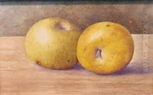 Two Apples by John William Hill