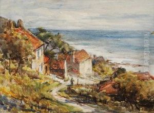 Runswick Bay by Rowland Henry Hill