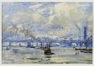 Hungerford Bridge by Rowland Henry Hill