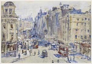 Charing Cross And The Strand by Rowland Henry Hill