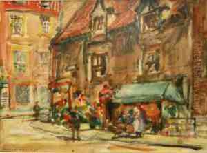 Bridge Street Whitby by Rowland Henry Hill