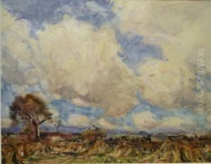 Haymaking by Rowland Henry Hill