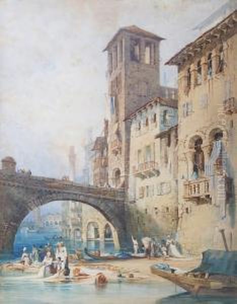 Ponte Del Castel Vecchio, Verona - view 1