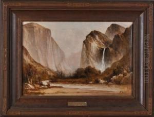 Bridal Falls, Yosemite by Thomas Hill