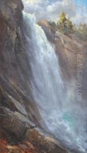 Yosemite Waterfall by Thomas Hill