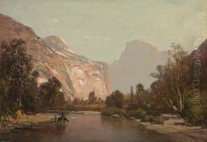 Royal Arches And Domes Of Yosemite by Thomas Hill