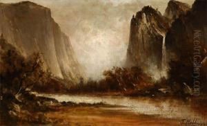 Yosemite Falls by Thomas Hill