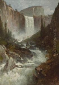 Vernal Falls, Yosemite by Thomas Hill