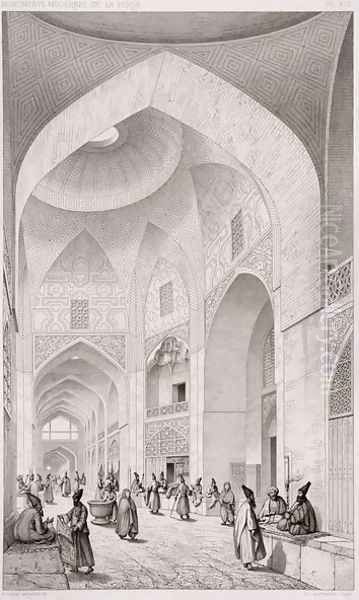 Cloth Market, in Isfahan, from Voyage Pittoresque' of Persia - view 1