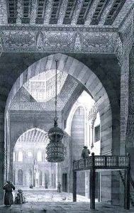 Interior of the Mosque of Kaid-Bey, plate 55 from Monuments and Buildings of Cairo Interior of the Mosque of Kaid-Bey, plate 55 from Monuments and Buildings of Cairo