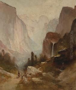 Riders In Yosemite by Thomas Hill
