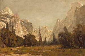 A View Of Yosemite Valley by Thomas Hill