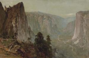 Westward View From Union Point, Yosemite Valley by Thomas Hill