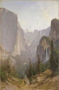 Yosemite Waterfall by Thomas Hill