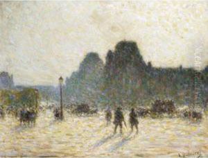 Place De La Concorde by Anatole Eugene Hillairet