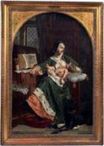 Maternite Troubadour by Eugene-Ernest Hillemacher