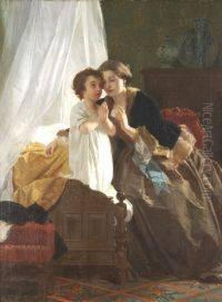 Eugene Ernest Hillemacher . Bedtime Prayer - view 1