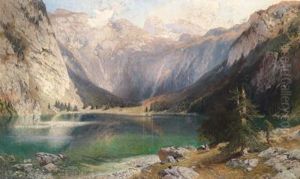 Blick Auf Den Obersee Im Berchtesgadener Land