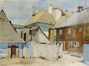 Pejzaz Malomiasteczkowy (1929) by Karol Hiller