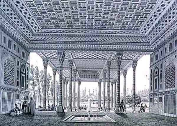 Interior View of the Pavilion of Mirrors Isfahan - view 1