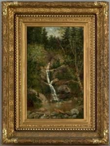 Cascade In The Mountains by William Henry Hilliard