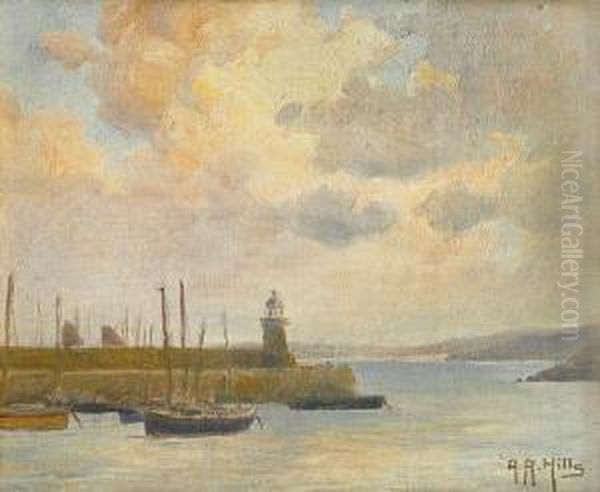 Harbor With A Lighthouse And Boats - view 1