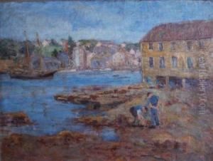 Workers By The Port