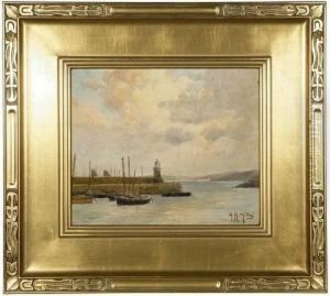 Harbor With A Lighthouse And Boats