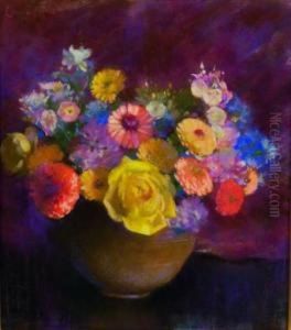 Bowl Of Flowers by Laura Coombs Hills
