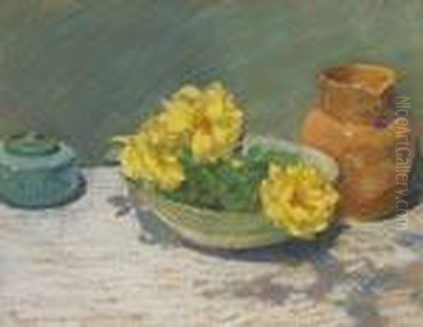 ''still Life With Yellow Roses'' - view 1