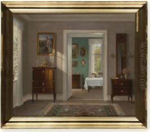 The Green Dining Room by Hans Hilsoe