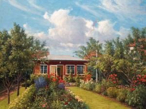 A Summer Garden In Full Bloom