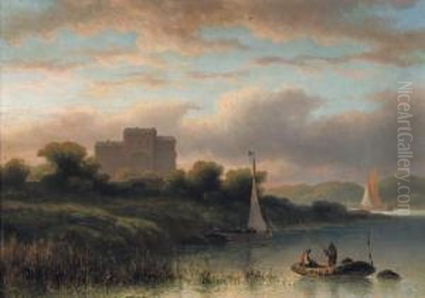 Fishing At Dusk - view 1