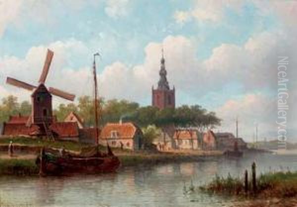 A Dutch Town In Summer - view 1