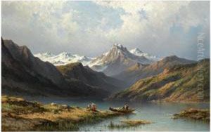 Fishermen At Lake Annecy