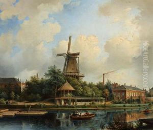 Gezicht Op De Oude Schans Te Amsterdam - view 1